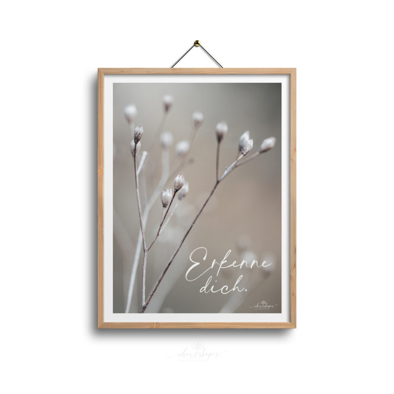 Spirituelles Poster beige grau